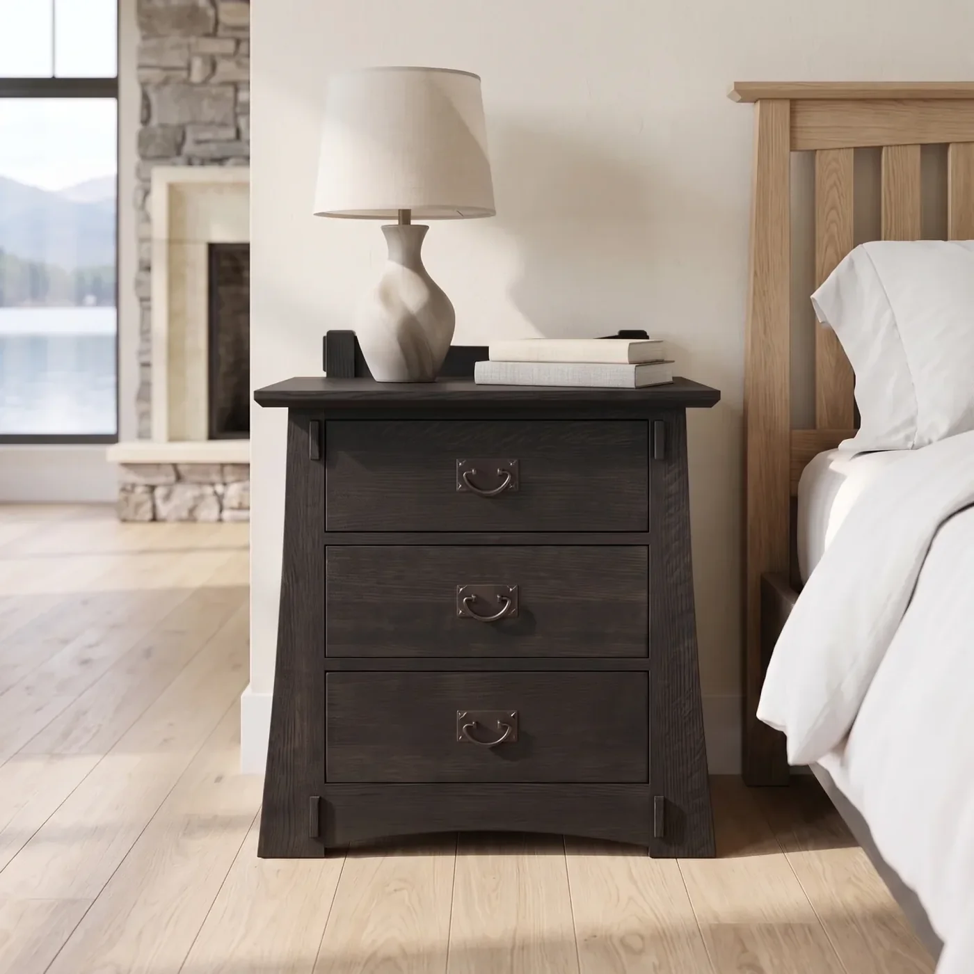 Bungalow 3-Drawer Nightstand