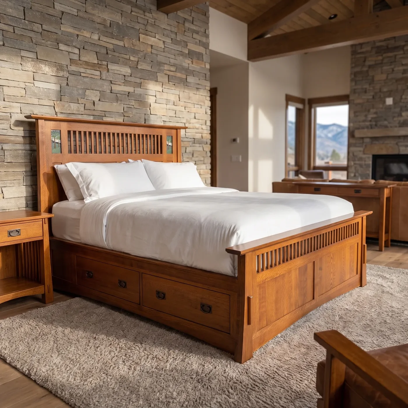 Bungalow Mosaic Platform Bed