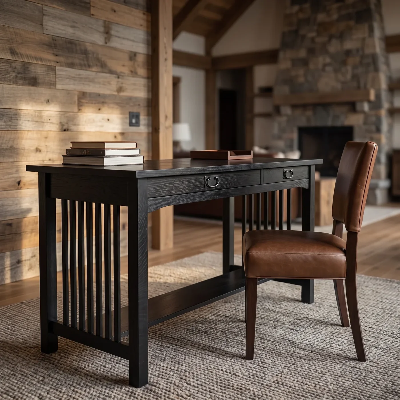 Mission 2-Drawer Desk