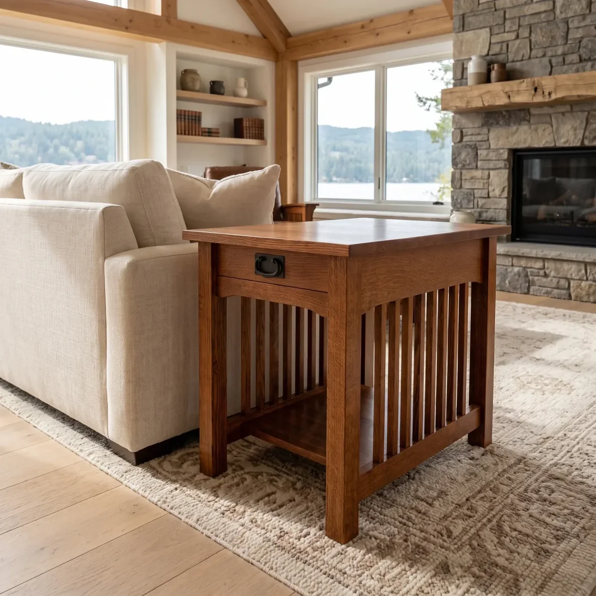 Mission End Table