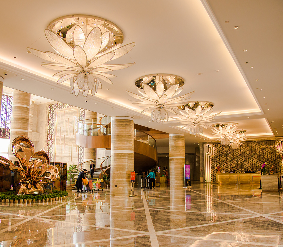 Monumental Hotel Lobby & Luxury Ballroom Installation
