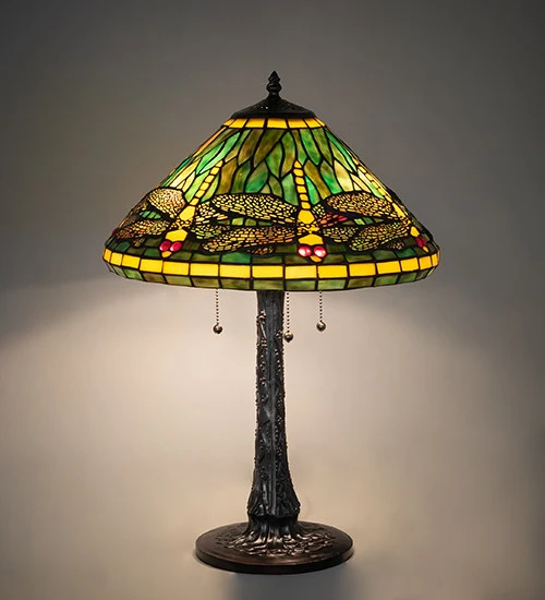 22-inch High Tiffany Dragonfly Table Lamp