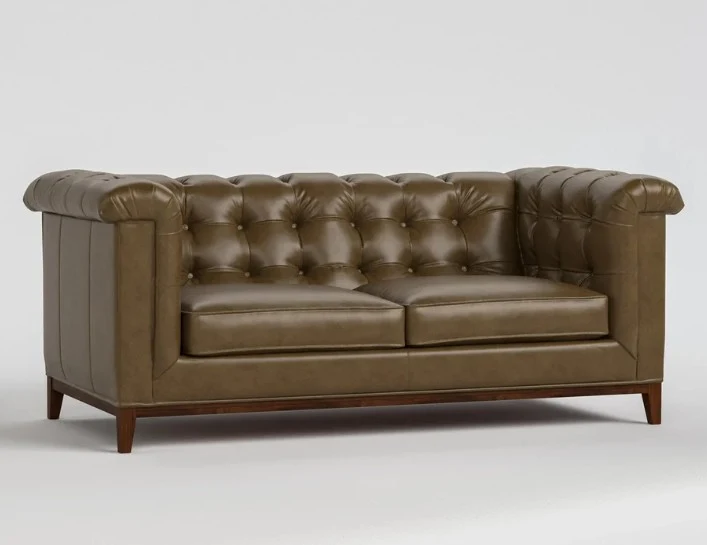 Fairfax Leather Loveseat