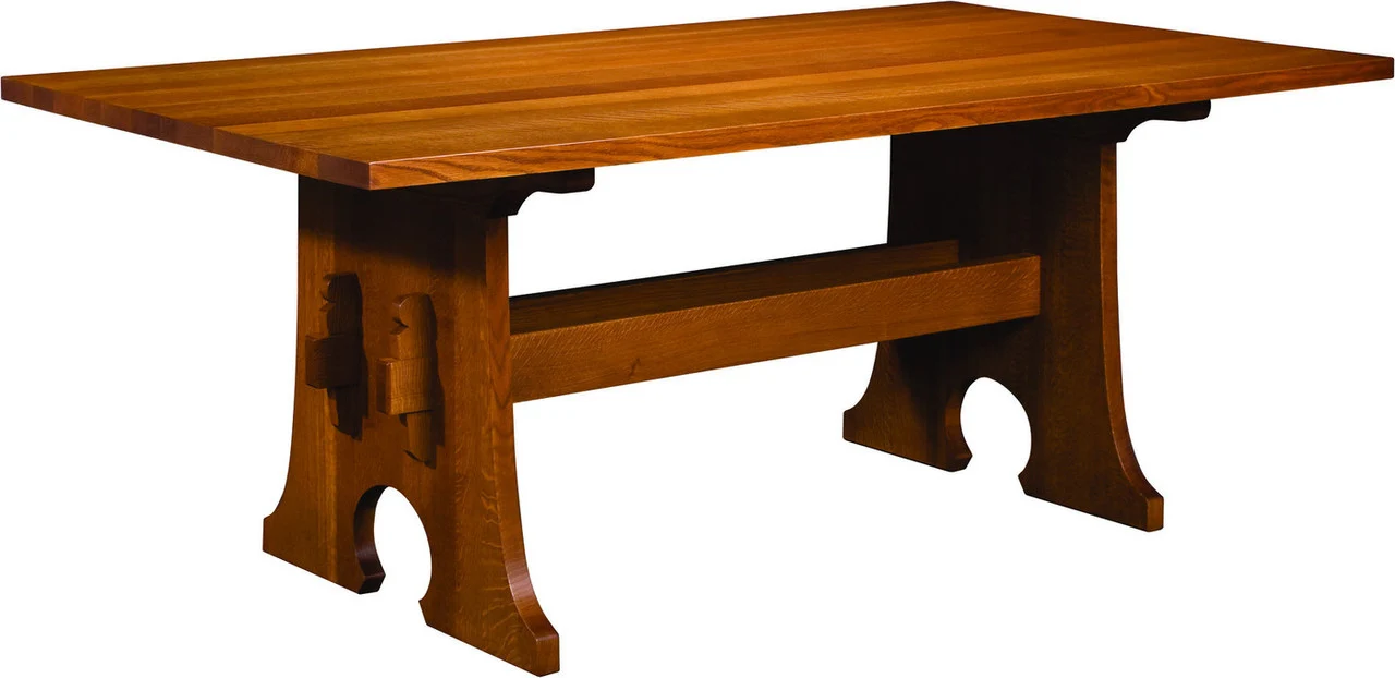 Keyhole Trestle Table